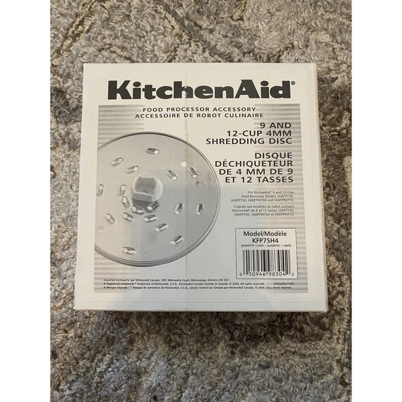 KitchenAid Food Processor Shredding & Slicing Discs Blades KFP740 KFP750 KFPW760 - Picture 1 of 8